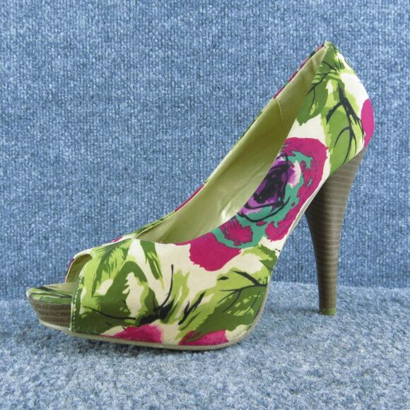 Madden Girl Oyzter Women Platform‎ Heel Shoes Sz 9.5 Medium Multicolor Synthetic - Picture 1 of 10